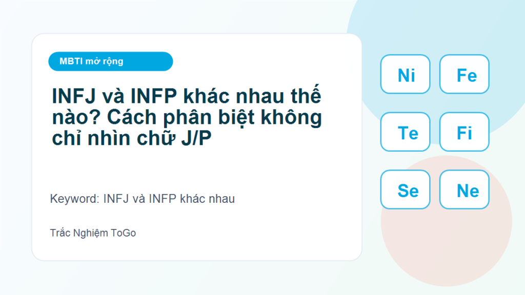 INFJ và INFP khác nhau thế nào? Cách phân biệt không chỉ nhìn chữ J/P - INFJ và INFP khác nhau
